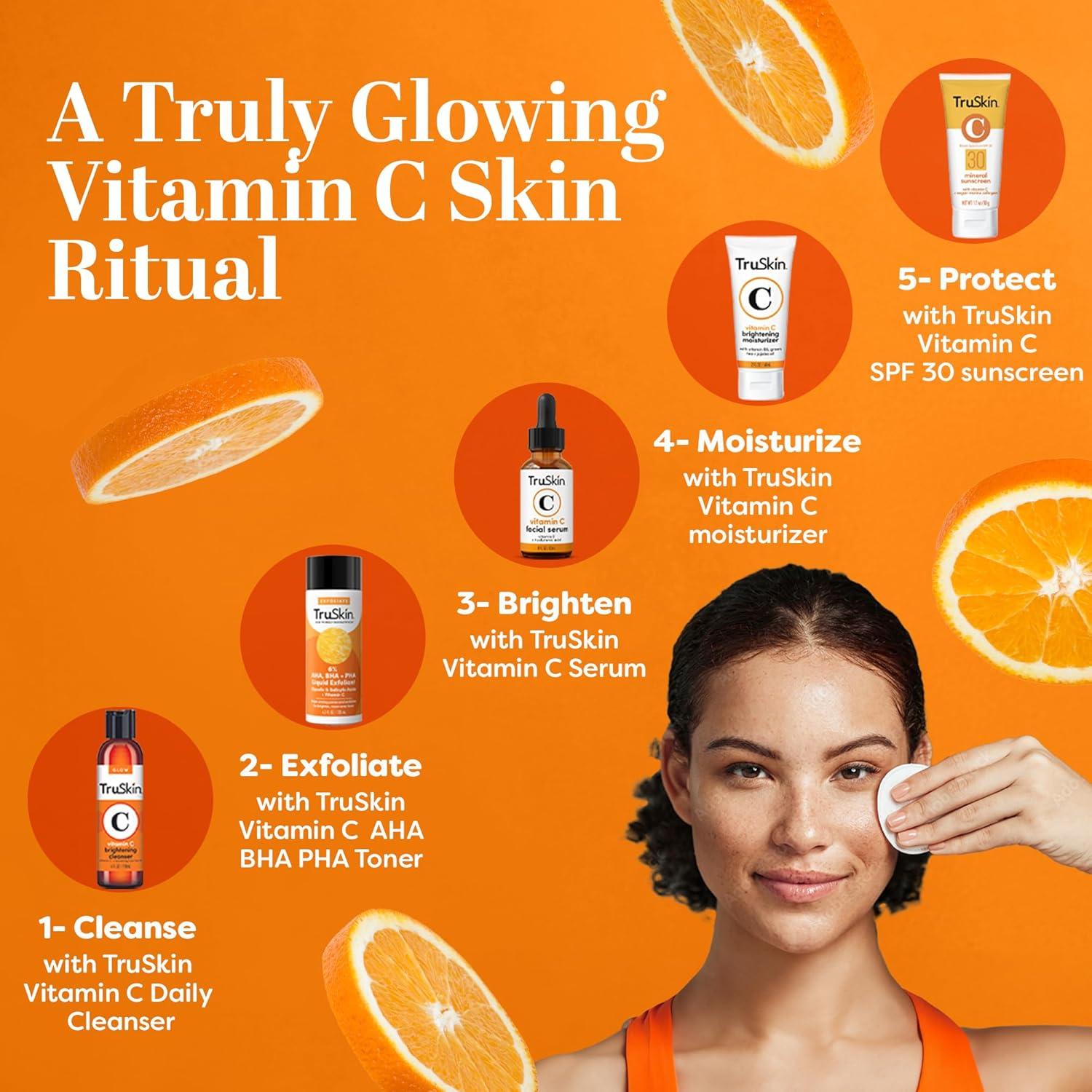 image:imageTruSkin BHA Liquid Exfoliant amp Toner PHA AHA BHA Gentle Exfoliator with Salicylic amp Glycolic Acid Vitamin C Improve Appearance of Tone amp Texture Unclog amp Minimize Look of Pores 42 fl oz