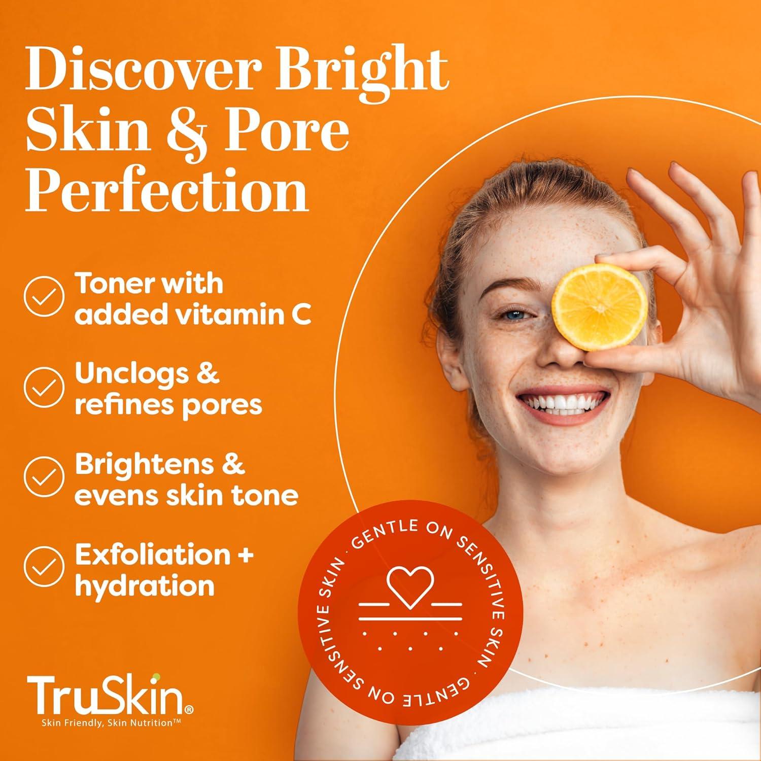image:imageTruSkin BHA Liquid Exfoliant amp Toner PHA AHA BHA Gentle Exfoliator with Salicylic amp Glycolic Acid Vitamin C Improve Appearance of Tone amp Texture Unclog amp Minimize Look of Pores 42 fl oz