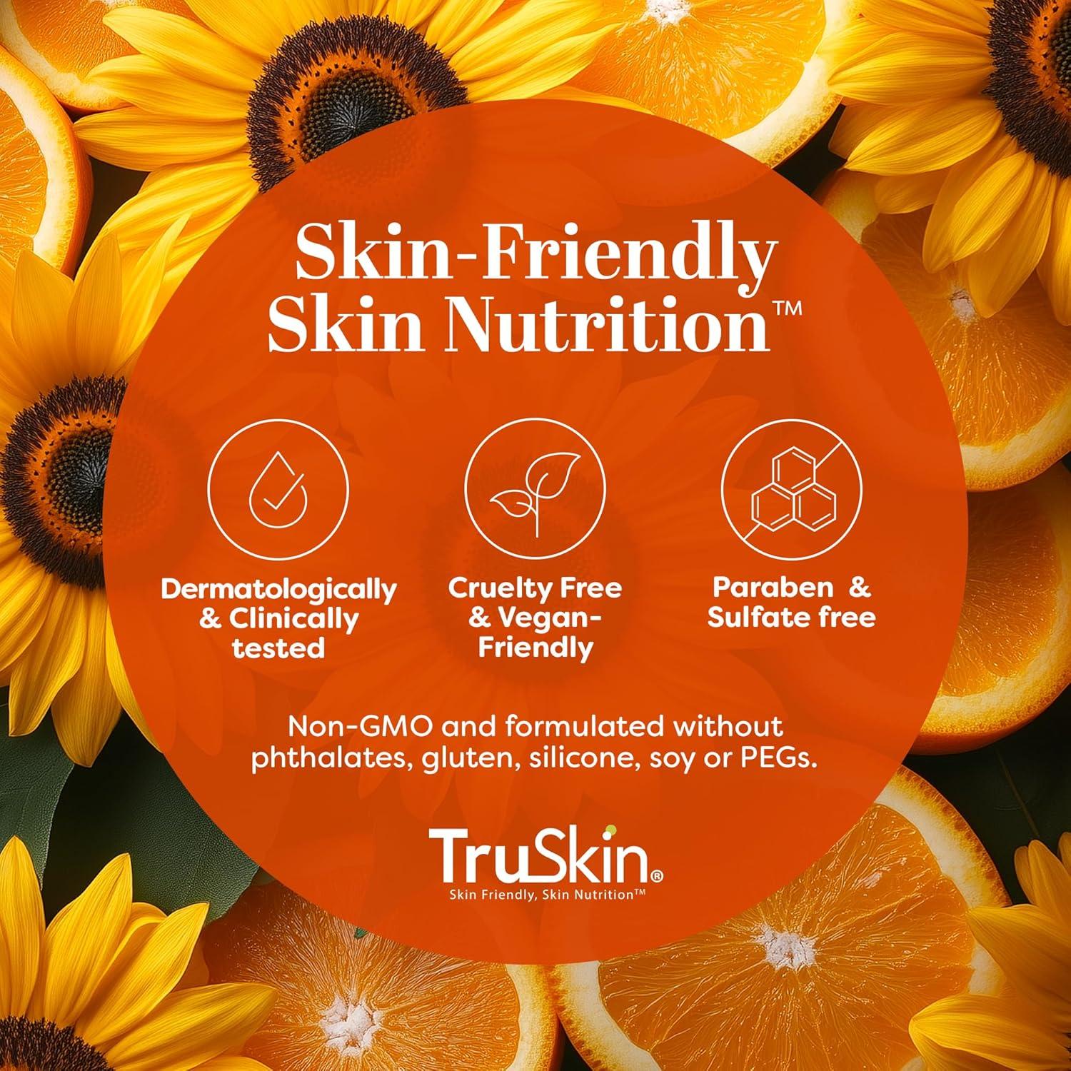 image:imageTruSkin Sunscreen Serum for Face SPF 30 Universal Tinted Mineral Sunscreen Face Serum Lightweight Transparent Finish Zinc Oxide Vitamin C Hyaluronic Acid Ceramides All Skin Types 1 fl oz