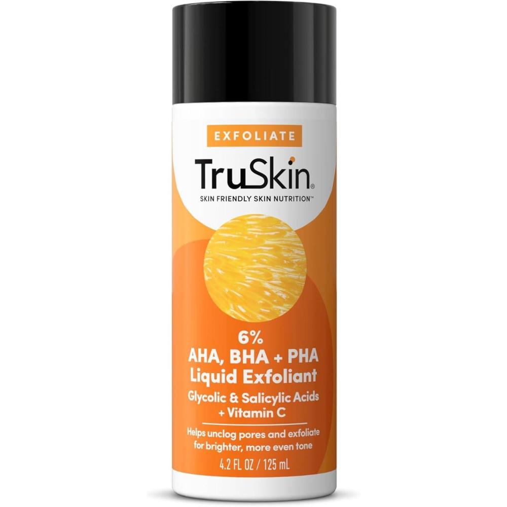 image:imageTruSkin BHA Liquid Exfoliant amp Toner PHA AHA BHA Gentle Exfoliator with Salicylic amp Glycolic Acid Vitamin C Improve Appearance of Tone amp Texture Unclog amp Minimize Look of Pores 42 fl oz