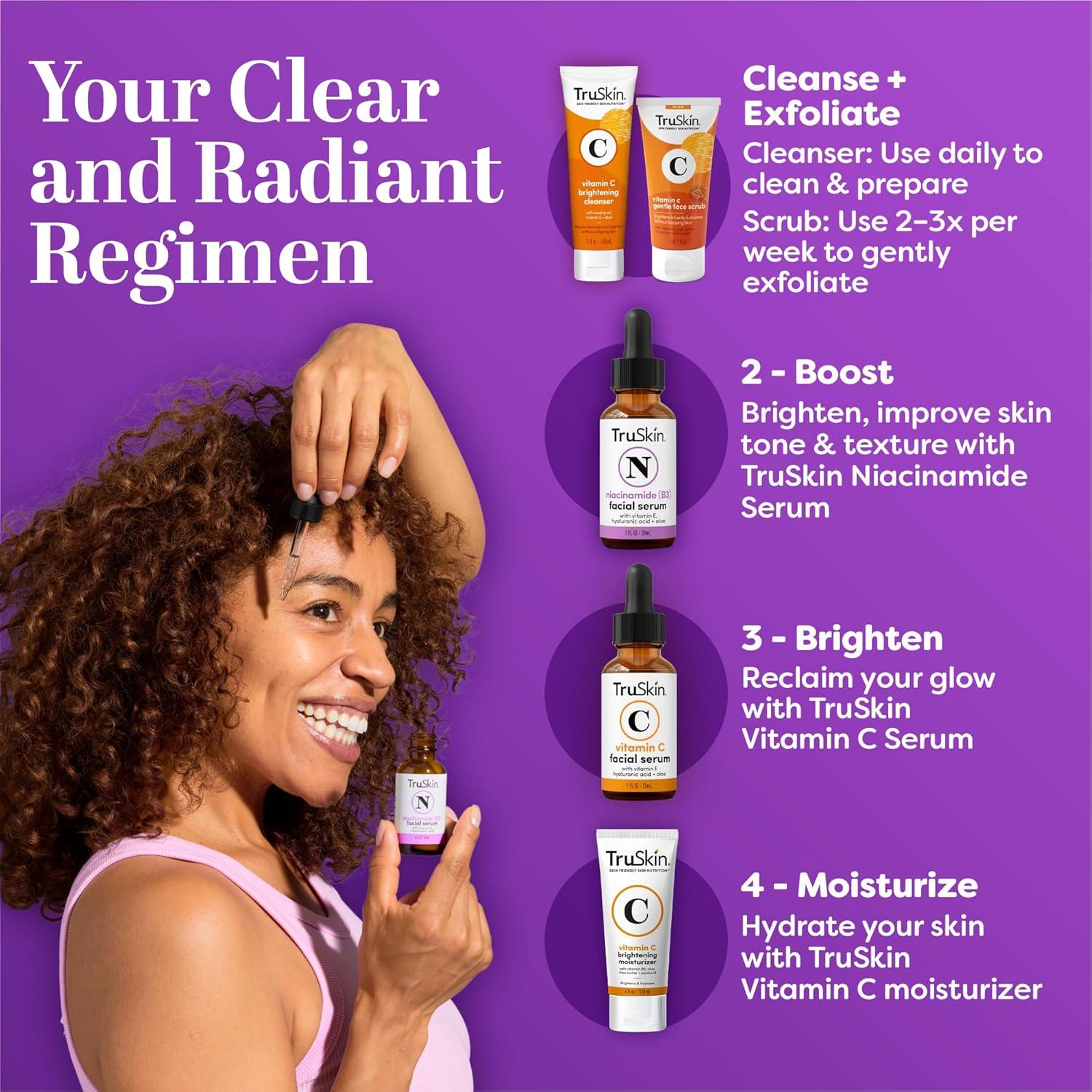 image:imageTruSkin B3 Niacinamide Serum for Face Minimize Appearance of Pores Balance Moisture amp Tone Hydrate amp Soothe with Hyaluronic Acid Vitamin E Aloe amp Avocado Oil 1 fl oz