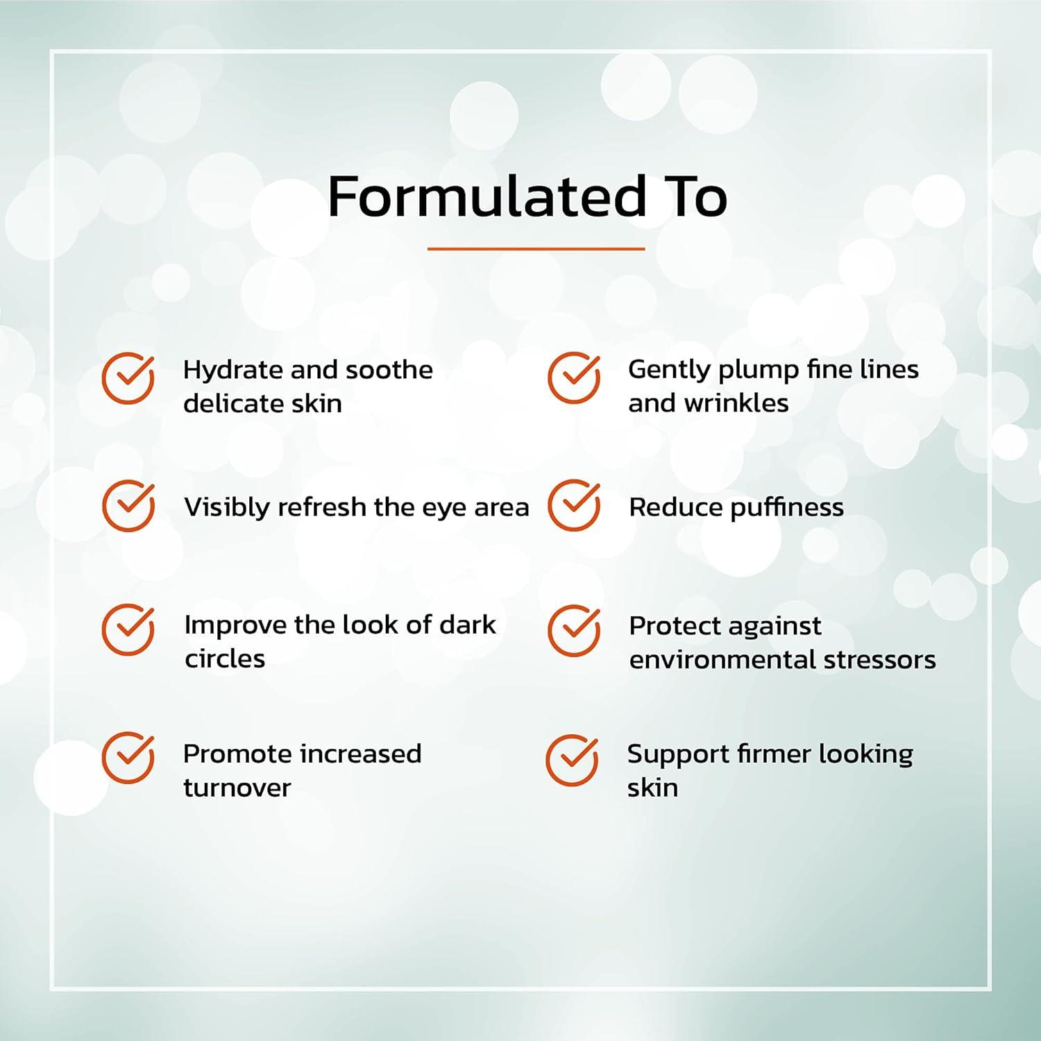 image:imageTruSkin Eye Cream for a Hydrated BrighterLooking Eye Area Improve Appearance of Dark Circles amp Puffiness Hyaluronic Acid Squalane Green Tea Under Eye Cream for Women 05 fl oz