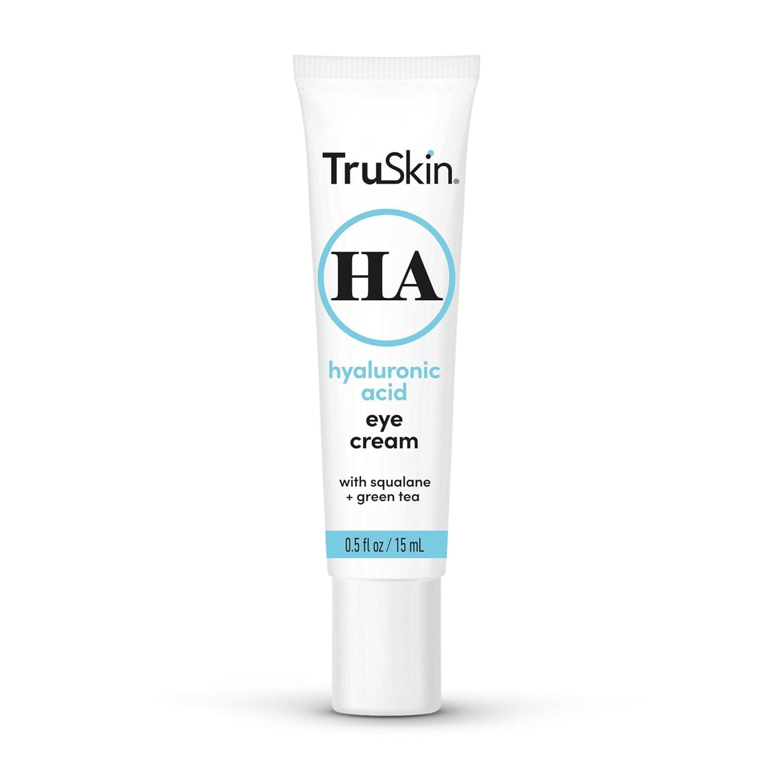 image:imageTruSkin Eye Cream for a Hydrated BrighterLooking Eye Area Improve Appearance of Dark Circles amp Puffiness Hyaluronic Acid Squalane Green Tea Under Eye Cream for Women 05 fl oz