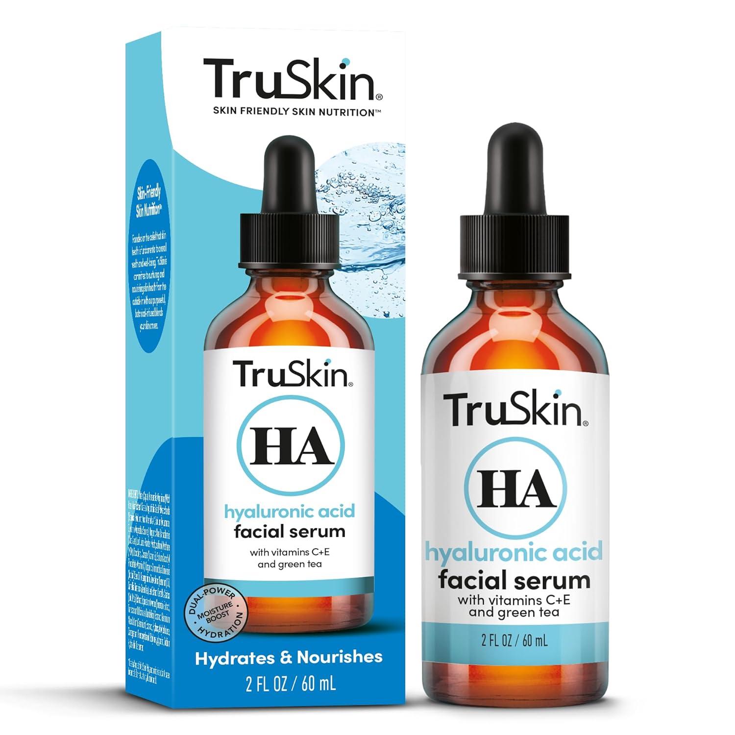 image:imageTruSkin Hyaluronic Acid Serum for Face 7 UltraHydrating Ingredients Moisturizing amp Plumping Facial Serum for Smooth HealthyLooking Skin 2 Fl Oz2 Fl Oz Pack of 1