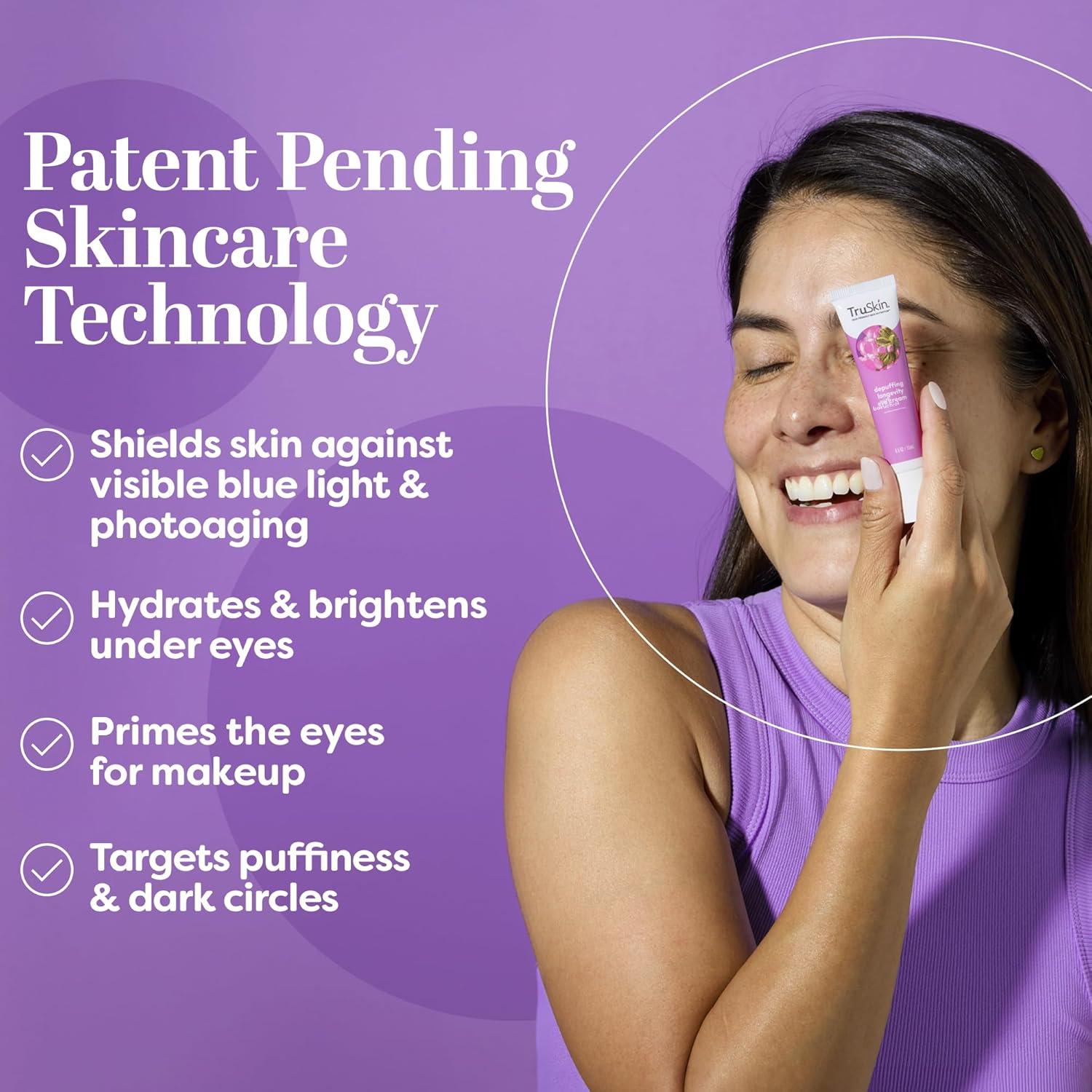 image:imageTruSkin Longevity Eye Cream Caffeine Eye Cream with Bakuchiol Lingonberry Stem Cells amp Green Coffee Bean Healthy Aging Gentle Retinol Alternative Puffiness Dark Circles 05 fl oz