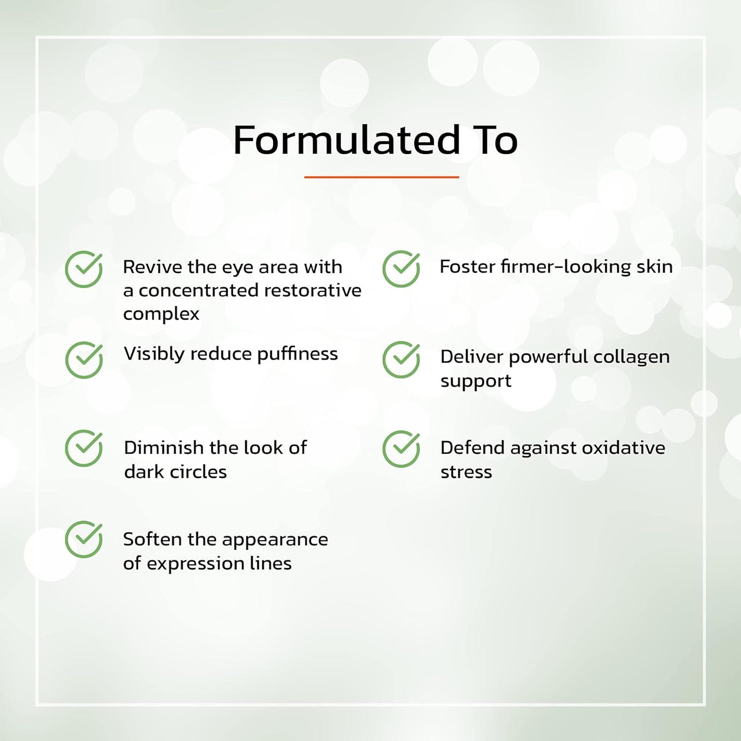 image:imageTruSkin Peptide Eye Gel Improve Look of Dark Circles amp Lines for BrighterLooking Eye Area Under Eye Care with Peptides Plant Stem Cells Hyaluronic Acid Wake Up Tired Eyes 05 fl oz05 Fl Oz Pack of 1