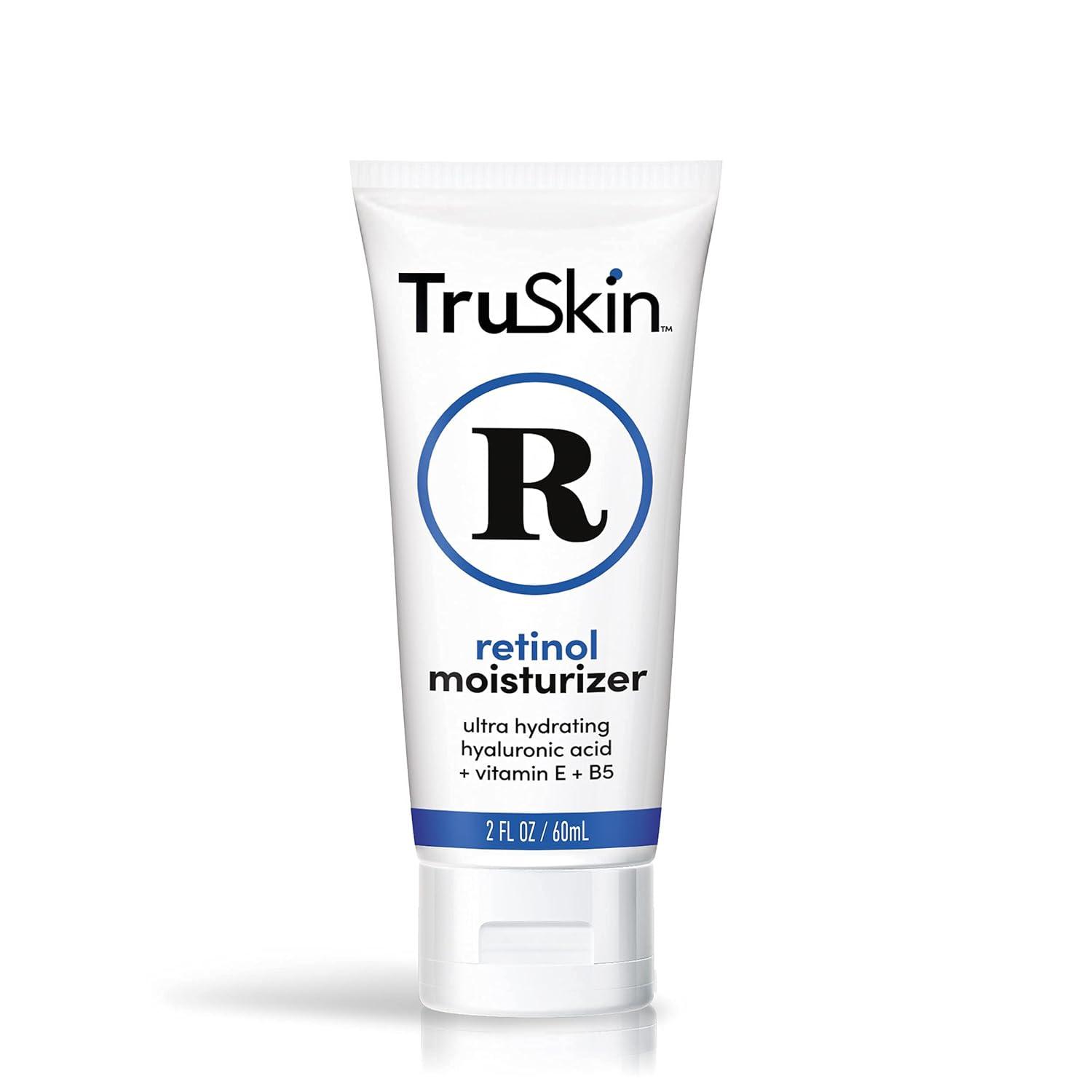 image:imageTruSkin Retinol Face Moisturizer Powerful AntiAging Moisturizer for Women with Hyaluronic Acid amp Vitamin E Retinol Cream for Face for YouthfulLooking Appearance 2 fl oz2 Fl Oz Pack of 1