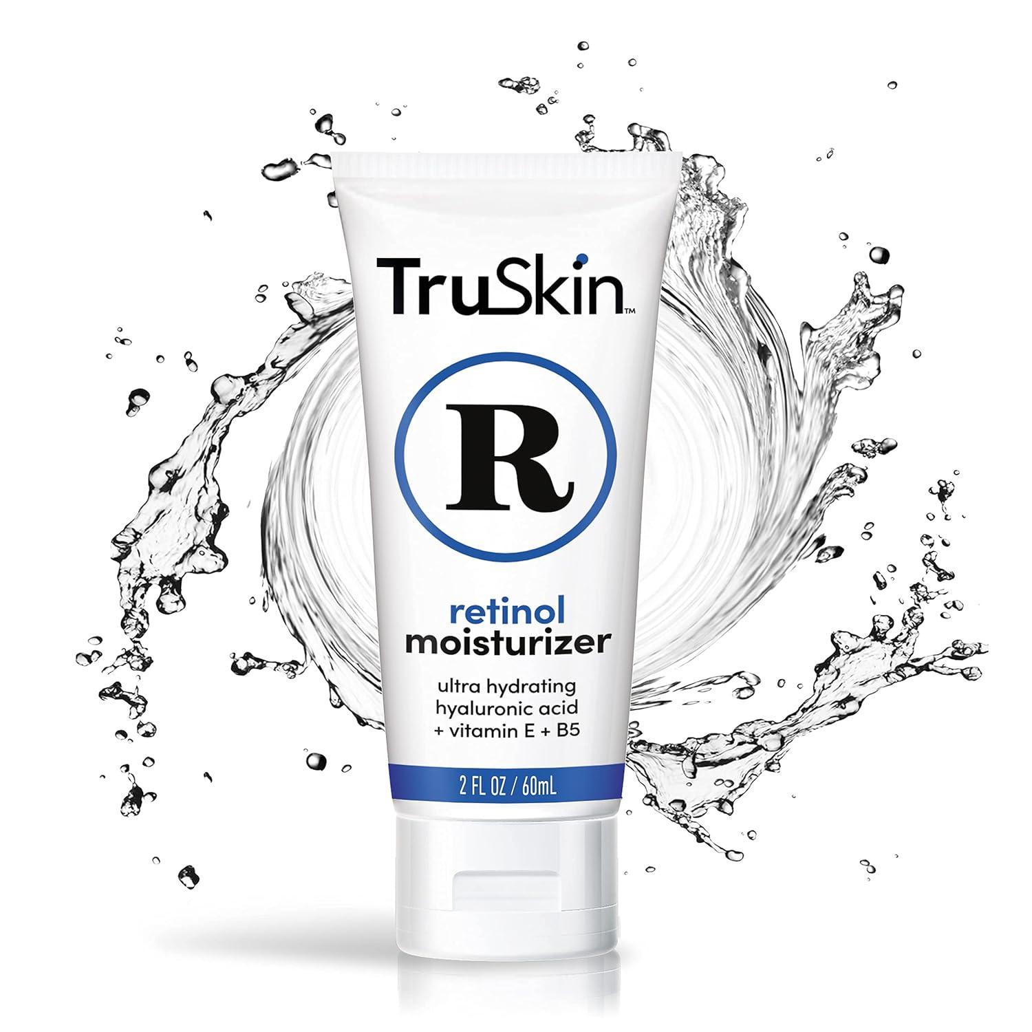 image:imageTruSkin Retinol Face Moisturizer Powerful AntiAging Moisturizer for Women with Hyaluronic Acid amp Vitamin E Retinol Cream for Face for YouthfulLooking Appearance 2 fl oz2 Fl Oz Pack of 1