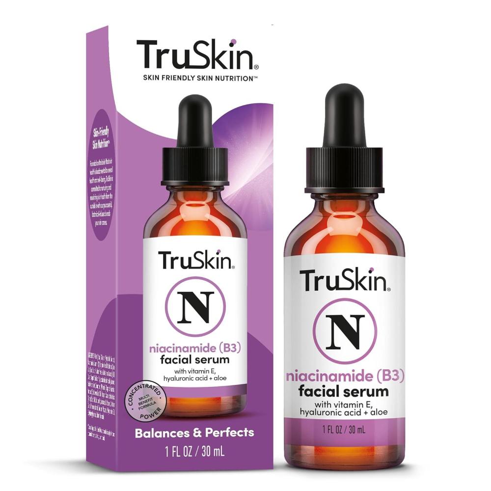 image:imageTruSkin B3 Niacinamide Serum for Face Minimize Appearance of Pores Balance Moisture amp Tone Hydrate amp Soothe with Hyaluronic Acid Vitamin E Aloe amp Avocado Oil 1 fl oz