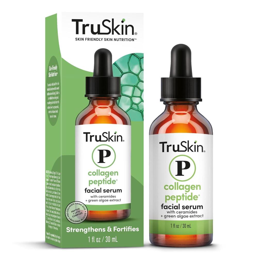 image:imageTruSkin Pro Collagen Multi Peptides Serum for Face Anti Aging Face Serum with TriPeptide29 amp Ceramides Support Skins Natural Collagen amp Skin Barrier for FirmerLooking Skin 1 fl Oz