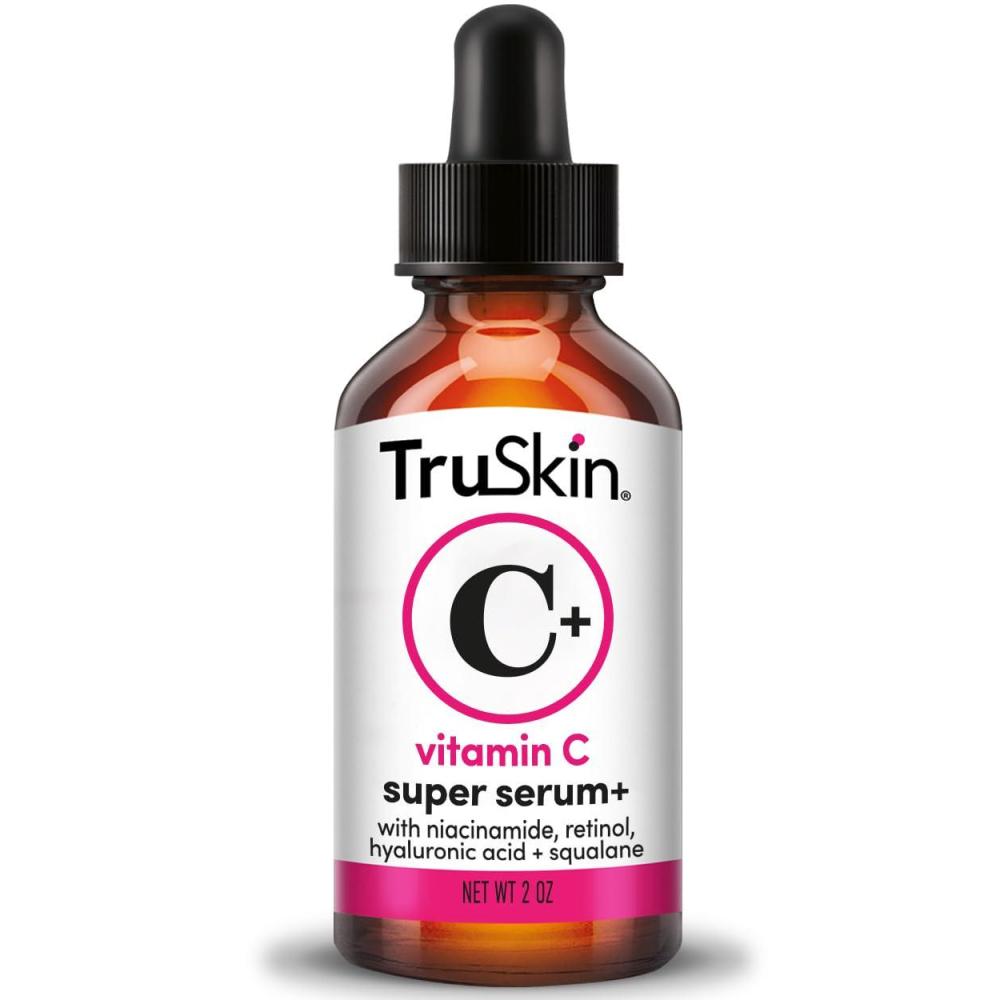 image:imageTruSkin Vitamin C Super Serum for Face AllinOne AntiAging Serum with Vitamin C Retinol Niacinamide Hyaluronic Acid amp Squalane Improve Appearance of Dark Spots Firmness amp Texture 2 Fl Oz2 Fl Oz Pack of 1