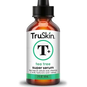 TruSkin Tea Tree Oil Acne Treatment Serum for Face – Salicylic Acid, Niacinamide, Vitamin C & Retinol – Clarifying Super Facial Serum for Acne-Prone Skin & Pores, 2 Oz(2 Ounce (Pack of 1))
