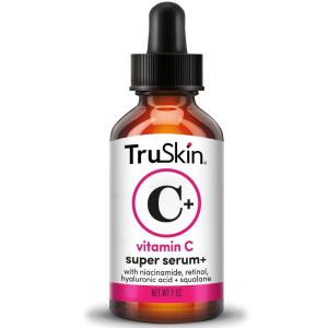TruSkin Vitamin C Super Serum for Face – All-in-One Anti-Aging Serum with Vitamin C, Retinol, Niacinamide, Hyaluronic Acid & Squalane – Improve Appearance of Dark Spots, Firmness & Texture, 2 Fl Oz(1 Fl Oz (Pack of 1))